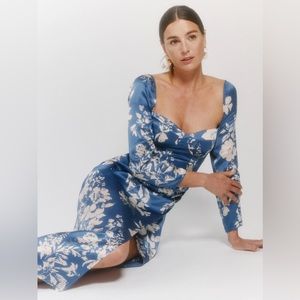 Reformation Gloriana Silk Dress Size 6